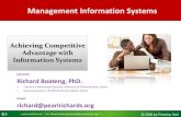Achieving Competitive Advantage with Information Systems ... · PDF fileAchieving Competitive Advantage with Information Systems Chapters 3 (Laudon and Laudon, ... Achieving Competitive