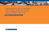 Research for Health -  · PDF file4 RESEARCH FOR HEALTH: ... DR HODA RASHAD, ... Before the recent political changes, most countries in the Arab region did not prioritize