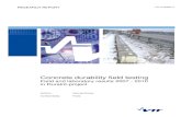 Concrete durability field testing - VTT.fi · PDF fileVTTRESEARCH REPORT-R 00482 11 Concrete durability field testing Field and laboratory results 2007 - 2010 in DuraInt-project Authors: