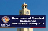 Department of Chemical Engineering 2014-15/Chemical/Brochure2017.pdf · Dr. Balaji Krishnamurthy ... Welcome to the Department of Chemical Engineering, ... • Energy systems, •
