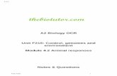 We have provided a template for your use in submitting ... · PDF fileA2 Biology OCR Unit F215: Control, genomes and environment ... behaves like a computer, constantly comparing the