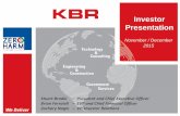 Investor Presentations2.q4cdn.com/.../November/KBR-Nov-Dec-Investor-Presentation-FINAL.pdfInvestor Presentation ... factors discussed in our most recently filed Form 10-K, any subsequent