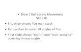 Slow / Deliberate Movement Slide #1 Situation shows five ... · PDF file•Slow / Deliberate Movement Slide #1 •Situation shows five man stack •Remember to cover all angles of