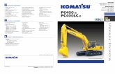PC400/400LC-8 E0804.qxd (Page 1 - 2) - Komatsuand economical performance, Komatsu has developed the main components with a total control system. The result is a new genera-tion of