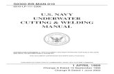 U.S. Navy Underwater Cutting & Welding Manual - Water …department of the navy naval sea systems command washington, d.c. 20362 navsea s0300-bb-man-010 0910-lp-111-3301 u.s. navy
