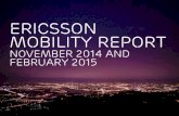Ericsson mobility Report - gsma.com · PDF fileSlide subtitle Ericsson mobility Report November 2014 and February 2015