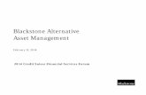 Blackstone Alternative Asset Management · PDF fileThese Materials are provided as an overview of Blackstone Alternative Asset Management and are ... the presentation ... of Hedge