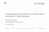 Luxembourg Private Equity and Alternative Investment · PDF fileLuxembourg Private Equity and Alternative ... 4 2012 Luxembourg Private Equity and Alternative Investment Funds Seminar