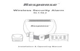 Wireless Security Alarm - Response Electronics · PDF fileWireless Security Alarm SL1/SL2 Installation & Operating Manual. ... Novar ED&S hereby declares that this wireless alarm system