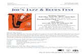Joe’s Jazz & Blues Fest - somervillema.govBluesPR13.pdf · of zydeco and funk. ... Aruda will perform with Hammond B3 Organist ... chael studied big band arranging at the Berklee