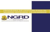 PROGRAMA DE GESTIÓN PARA EL MANEJO INTEGRAL DE RESIDUOSportal.gestiondelriesgo.gov.co/Documents/Lineamientos_Int/PRO-1300... · planes de gestión integral de residuos sólidos y