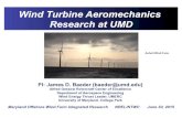 Wind Turbine Aeromechanics Research at · PDF fileOffshore Wind Energy is Inherently Multi-Disciplinary ... Good agreement with AcuSolve predictions (Corson et. al, AIAA 2012) v/R