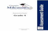 Grade 4 EOG Assessment Guide - gadoe. · PDF filesummative assessment program spanning grade 3 through high school. ... Paper/pencil test materials ... the Georgia Milestones Mathematics