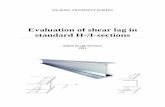 Evaluation of shear lag in standard H-/I-sectionsprojekter.aau.dk/projekter/files/77785981/Evaluation_of_shear_lag... · III Abstract The stress distribution in a transverse loaded