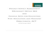 Privacy Impact Assessment - Microsoft Office 365 and ... Web viewExecutive summary. 19 September 2014 FINALInformation Integrity Solutions. 19 September 2014 FINAL Information Integrity