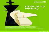 GCSE (9-1) History - Pearson qualificationsqualifications.pearson.com/content/dam/pdf/GCSE/History/2016... · Introduction The Pearson Edexcel Level 1/Level 2 GCSE (9–1) in History