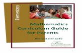Mathematics Curriculum Guide for Parents - … 2010... · Mathematics Curriculum Guide for Parents ... 1. Communication of Learning Intentions 2. ... Mathematics and are consistent