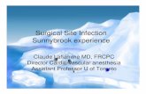 Surgical Site Infection Sunnybrook experience · PDF fileClaude Laflamme MD FRCPC* and Jennifer Williams RN-NP** ... Smitha Casper-DeSousa C6 PCM ... Microsoft PowerPoint - Claude
