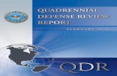 Quadrennial Defense Review Report · PDF fileWith these realities in mind, the 2010 Quadrennial Defense Review advances two clear objectives. First, ... and defense support to civil