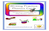 Writing Practice: Phonics Cards - Communication4All Practice Phonics.pdf · Writing Practice: Phonics Cards ... ‘Jolly Phonics’ scheme . a a a a a a a a a . ai ai ai ai ai ai