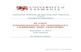 Unit Outline Proforma_University of Tasmania_updated Web viewThe University of Tasmania experience ... Our graduates recognise and critically evaluate issues of ... You described a