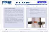 Flow Alarms For Glass VA - platon- · PDF fileFlow Alarms For Glass VA FLOW ... 100 ohm shunt diode safety barriers as - per RMRC ... The sensor is external to the flowmeter cover