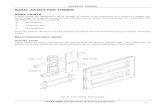 BASIC JOINTS FOR TIMBER · PDF fileBASIC JOINTS FOR TIMBER ... These joints may be used in construction or joinery work. ... wood or materials where extra grip is required
