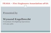 Wynand Engelbrecht - Nrcss and Fire Chiefs... · Wynand Engelbrecht Consultant ... SANS 10090 is the SABS standard for Community ... SANS 10287 does not provide for a connection from