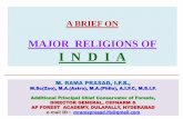 MAJOR RELIGIONS OF I N D I A - Dr. Marri Channa Reddy ... Religions.pdf · 3 karma- siddhanta 4 astrology & role of planets 5 fate- freewill- destiny 6 wheel of life- death & rebirth