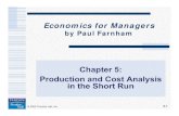 Chapter 5: Production and Cost AnalysisProduction and Cost ...home.cerge-ei.cz/pstankov/Teaching/UNVA/Econ_510_F09/Ch05.pdf · Managerial Rule of Thumb: Short-run Production and Long-run