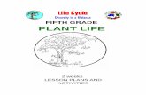 FIFTH GRADE PLANT LIFE - k-12 Science -   · PDF fileFIFTH GRADE PLANT LIFE 2 weeks LESSON PLANS AND ACTIVITIES. ... WEEK 7. PRE: Exploring coral ... reproduction, the cell,