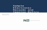 Sample Electronic Records and Imaging Policy and Web viewarchives.ncdcr.gov 4615 Mail Service Center, Raleigh NC 27699-4165 919-807-7350. Rev. 2016. archives.ncdcr.gov 4615 Mail Service