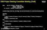 DBB Project Steering Committee Meeting (Draft) - WikiLeaks · PDF fileDBB Project Steering Committee Meeting (Draft) ... – Colorworks PBB Storage update ... Agenda for DBB Project