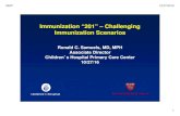 Immunization “201” – Challenging Immunization Scenariosmcaap.org/wp2013/wp-content/uploads/2016/10/Imm-201-Challenging... · Immunization “201” – Challenging Immunization