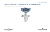 Micro Motion Gas Density Meters Installation · PDF fileInstallation Manual MMI-20020979, Rev AB May 2015 Micro Motion® Gas Density Meters (GDM) Fiscal gas density measurement. Safety