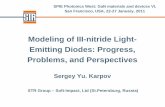 Modeling of III-nitride Light- Emitting Diodes: Progress ...load.str-soft.com/Data11/SimuLED/Publications/2011_SPIE_Karpov.pdf · 1 Modeling of III-nitride Light-Emitting Diodes: