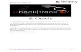 Oracle Backtrack Tutorial - Red-Database- · PDF fileBacktrack Oracle Tutorial 1.10a Find TNS Listener Port The first step in doing an Oracle security pentest is to identify the TNS