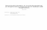Nanotechnologies in Food Packaging: an Exploratory ... · PDF fileNanotechnologies in Food Packaging: an Exploratory Appraisal of Safety and Regulation (May 2016) Prepared by: Roger