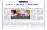 (Energy Conservation : It Doesn’t Cost. It saves) 19.09tecaonline.in/wp-content/uploads/2016/10/Teca-News-Clippings-No... · (Energy Conservation : It Doesn’t Cost. ... (TANGEDCO)