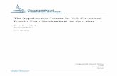 “The Appointment Process for U.S. Circuit and District ... · PDF fileThe Appointment Process for U.S. Circuit and District Court Nominations: An Overview Congressional Research