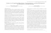 Urdu to English Machine Translation using Bilingual ...research.ijcaonline.org/volume82/number7/pxc3891040.pdf · Urdu to English Machine Translation using Bilingual Evaluation ...