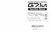 Operation Manual - · PDF fileZOOM G7.1ut 2 SAFETY PRECAUTIONS In this manual, symbols are used to highlight warnings and cautions for you to read so that accidents can be prevented