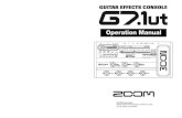 Operation Manual - Zoom · PDF fileZOOM G7.1ut 2 SAFETY PRECAUTIONS In this manual, symbols are used to highlight warnings and cautions for you to read so that accidents can be prevented