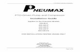 PTO-Driven Pump and Compressor - pneumaxcafs.compneumaxcafs.com/manuals/installation/old_150-80 to 500-150-P kit... · Pneumax PTO-Driven Pump and Compressor Page 2 of 54 Warnings,