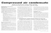 Compressed air condensate - InfoHouseinfohouse.p2ric.org/ref/27/26867.pdf · D Do you know where your compressed air condensate is? ... In general, air compressor condensate will