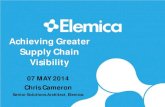 Achieving Greater Supply Chain Visibility -  · PDF fileAchieving Greater Supply Chain Visibility 07 MAY 2014 Chris Cameron . Senior Solutions Architect, Elemica