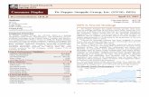 Consumer Staples Dr Pepper Snapple Group, Inc. · PDF file2. After we analyzed Dr Pepper Snapple by integrating the U.S. economy, the beverage industry, and its company specific performance,