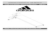 Manual Adidas Adbe 10331 ENG 01 - T-Fitness · PDF fileADIDAS ESSENTIAL AB BENCH ADBE/10331 Important – Please read these instructions fully before assembly or using Assembly & User