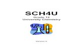 SCH4U - Unit 1 - Version C - Durham District School · PDF fileWelcome to the Grade 12 University Chemistry Course, ... study of organic chemistry, ... Lesson 10 Enthalpies of Reactions