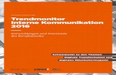 STUDIENAUSWERTUNG Trendmonitor Interne · PDF fileSchool for Communication and Management [SCM] ... die Interne Kommunikation an diesem Prozess zwar beteiligt ist, aber nicht in führender